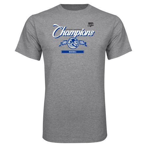 Grey T Shirt-2023 CCSU Baseball Champs
