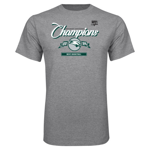 Grey T Shirt-2023-24 Wagner Mens Basketball Champs