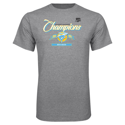 Grey T Shirt-2023 LIU Mens Soccer Champs