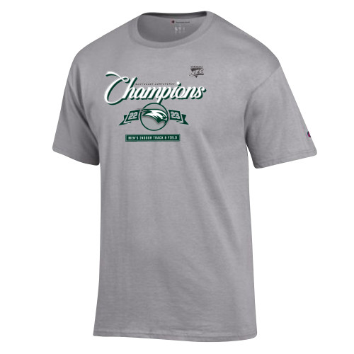 Champion Oxford Grey T Shirt-2023 Mens Indoor Track and Field Champs