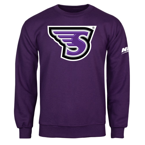 Purple Fleece Crew-NEC Stonehill S