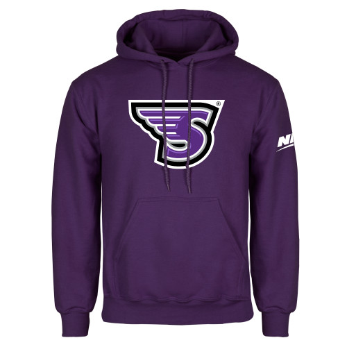 Purple Fleece Hoodie-NEC Stonehill S