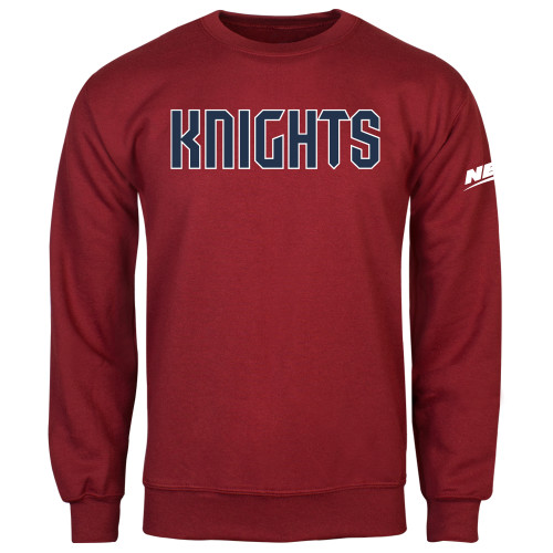 Cardinal Fleece Crew-NEC Fairleigh Knights Wordmark