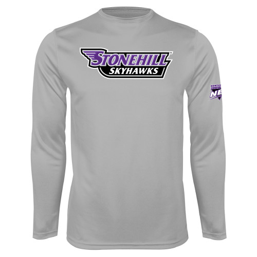 Platinum Performance Long Sleeve Shirt-NEC Stonehill Skyhawks Wordmark