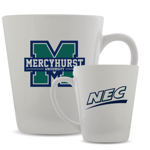 Full Color Latte Mug 12oz-Mercyhurst University Logo