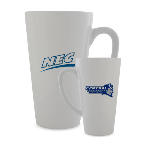 Full Color Latte Mug 17oz-Northeast Conference Central Connecticut Primary Mark