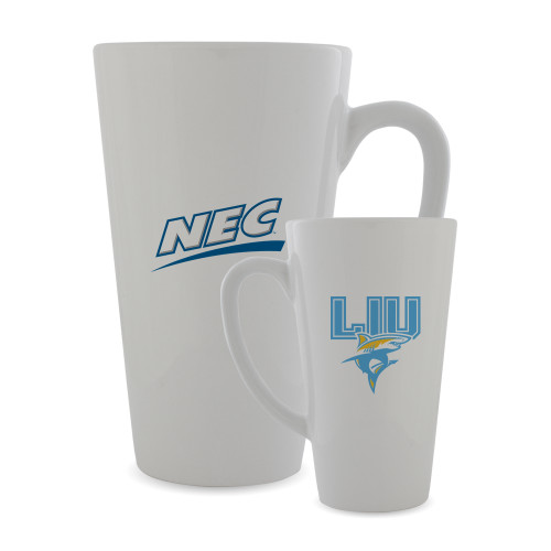 Full Color Latte Mug 17oz-Northeast Conference Long Island University Primary Mark