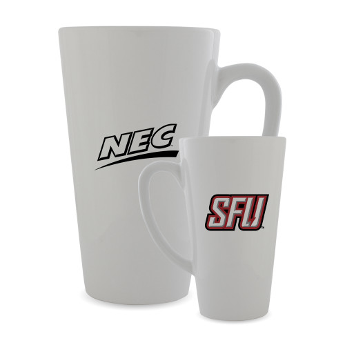 Full Color Latte Mug 17oz-Northeast Conference Saint Francis University Primary Mark