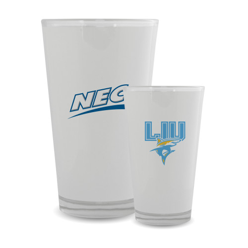 Full Color Glass 17oz-Northeast Conference Long Island University Primary Mark