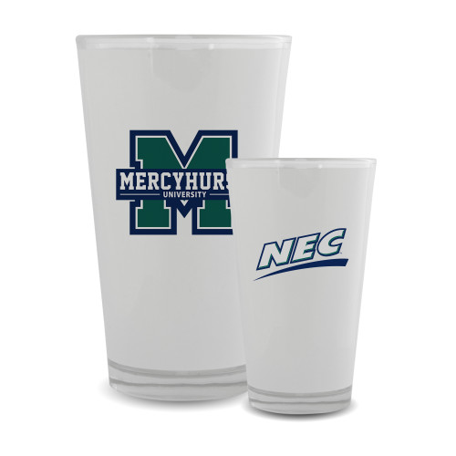 Full Color Glass 17oz-Mercyhurst University Logo