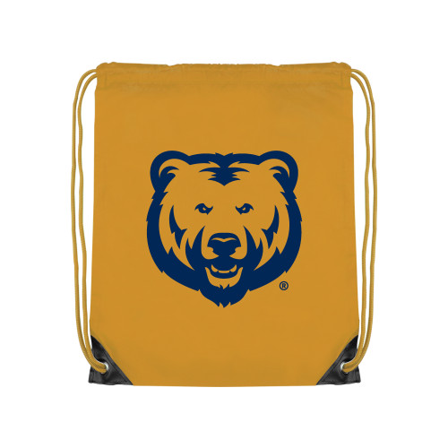  Gold Drawstring Backpack - UNC Bear Logo