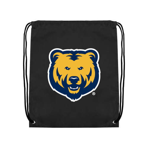  Black Drawstring Backpack - UNC Bear Logo