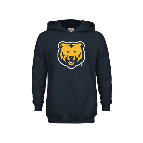  Youth Navy Fleece Hoodie - UNC Bear Logo