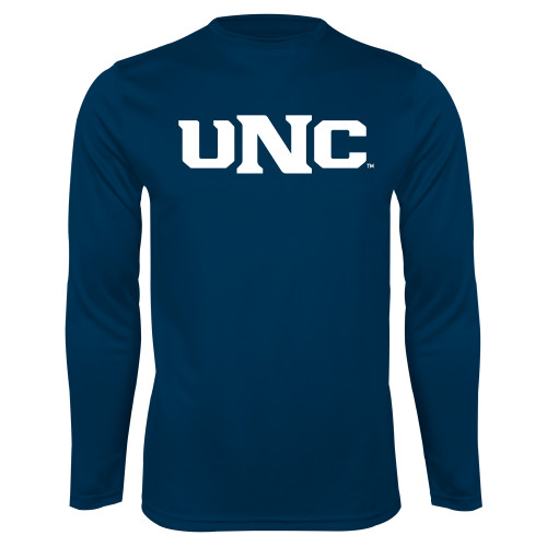  Navy Performance Long Sleeve Shirt - UNC