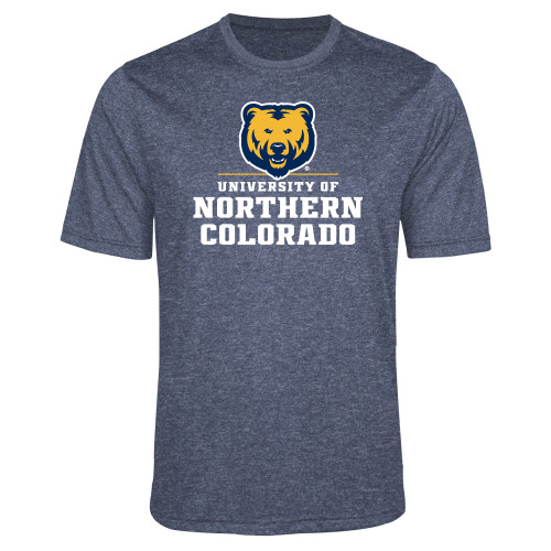  Navy Heather Performance Contender Tee - Northern Colorado Stacked Logo
