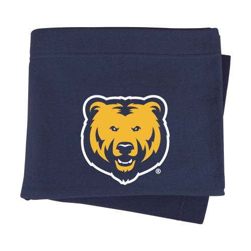  Navy Sweatshirt Blanket - UNC Bear Logo