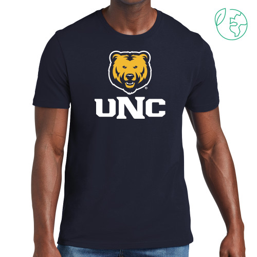  Allmade Navy Organic Cotton Tee - UNC Bear Stacked