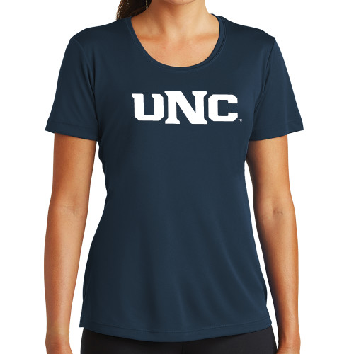  Womens Navy Performance Tee - UNC