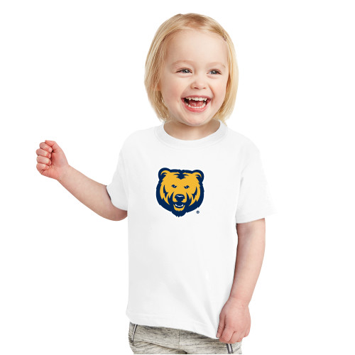  Toddler White T Shirt - UNC Bear Logo
