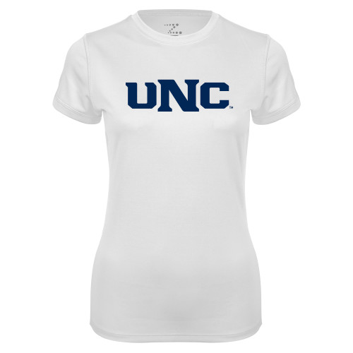  Womens White Performance Tee - UNC