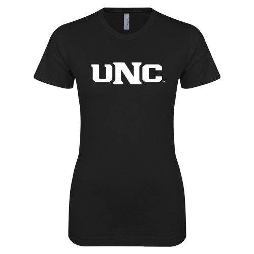  Next Level Womens Black Boyfriend Tee - UNC