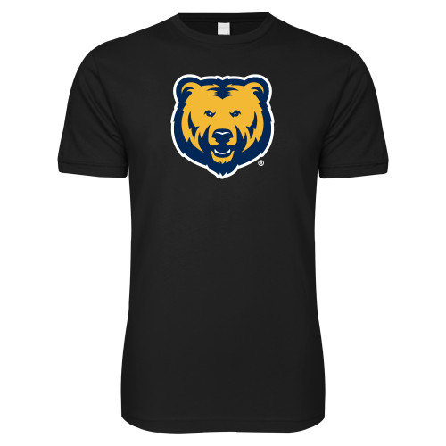  Next Level Black SoftStyle T Shirt - UNC Bear Logo