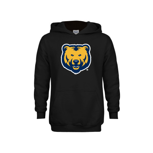  Youth Black Fleece Hoodie - UNC Bear Logo