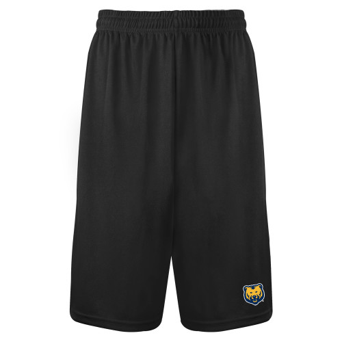  Black Performance Classic 9 Inch Short - UNC Bear Logo