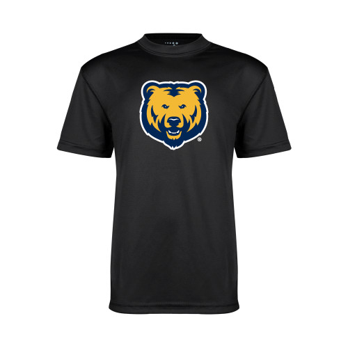  Youth Performance Black Tee - UNC Bear Logo