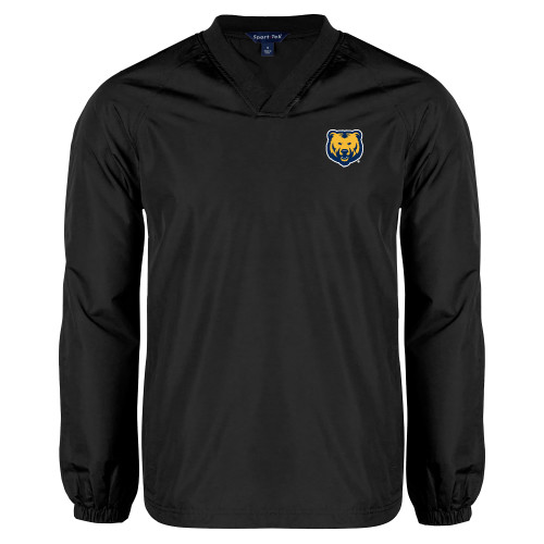  Black V Neck Raglan Windshirt - UNC Bear Logo