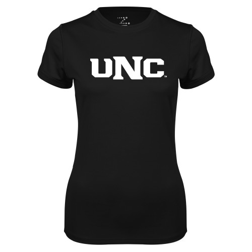  Womens Black Performance Tee - UNC