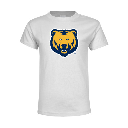  Youth White T Shirt - UNC Bear Logo