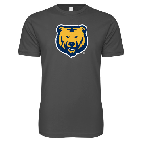  Next Level Charcoal SoftStyle T Shirt - UNC Bear Logo