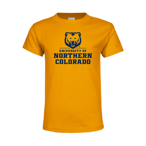  Youth Gold T-Shirt - Northern Colorado Stacked Logo