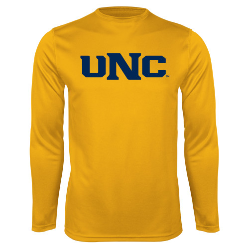  Gold Performance Long Sleeve Shirt - UNC