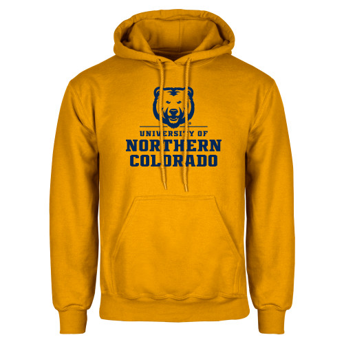  Gold Fleece Hoodie - Northern Colorado Stacked Logo