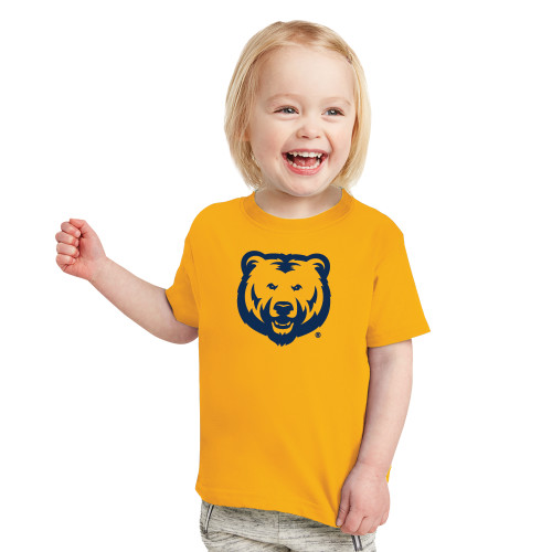  Toddler Gold T Shirt - UNC Bear Logo