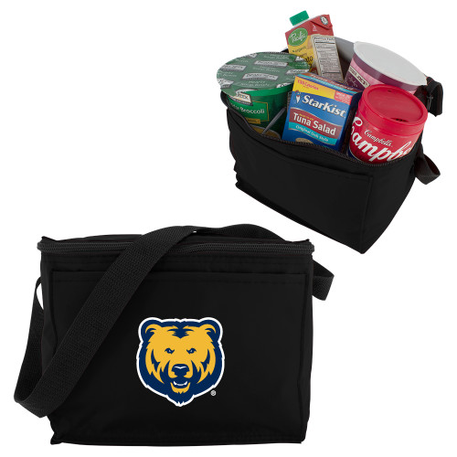  Six Pack Black Cooler - UNC Bear Logo