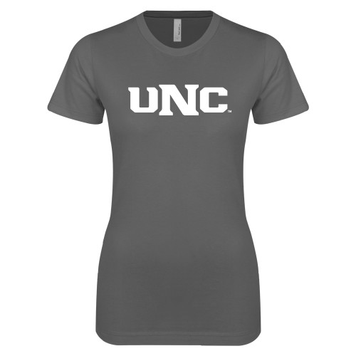  Next Level Womens Charcoal Boyfriend Tee - UNC