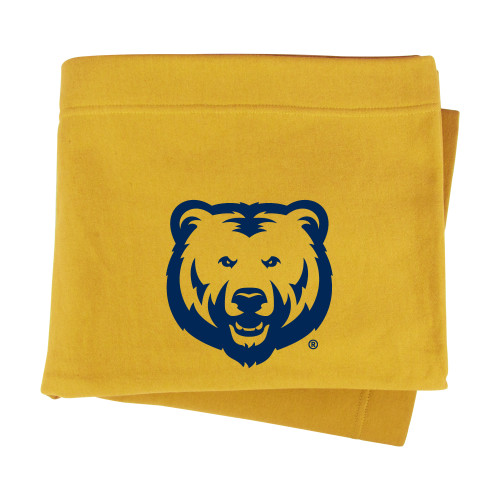  Gold Sweatshirt Blanket - UNC Bear Logo