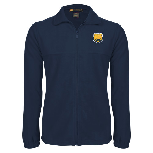  Navy Fleece Full Zip  Jacket - UNC Bear Logo