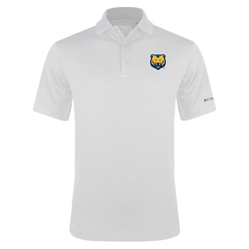  Columbia White Omni Wick Drive Polo - UNC Bear Logo