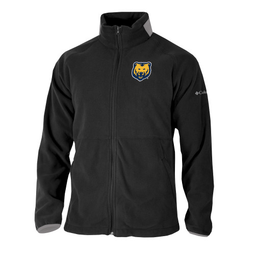  Columbia Black Everest Ridge Fleece Full Zip Jacket - UNC Bear Logo