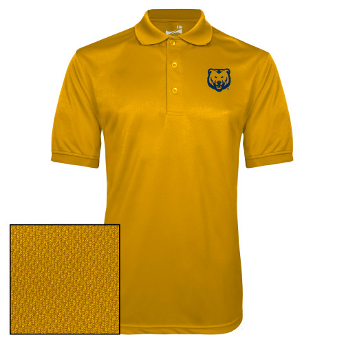  Gold Dry Mesh Polo - UNC Bear Logo