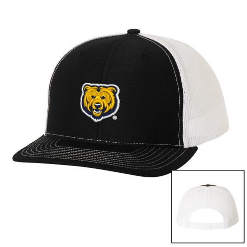  Richardson Black/White Trucker Hat - UNC Bear Logo