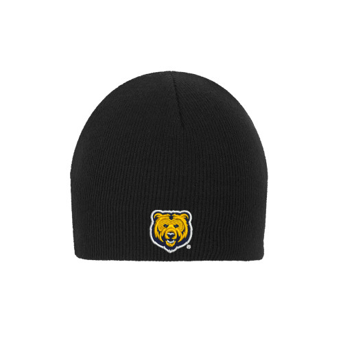  Black Knit Beanie - UNC Bear Logo