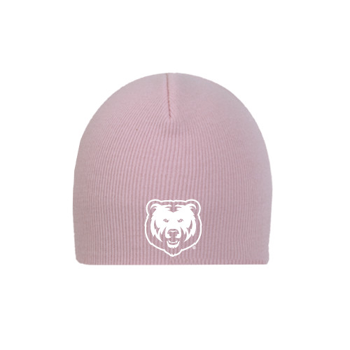  Pink Knit Beanie - UNC Bear Logo