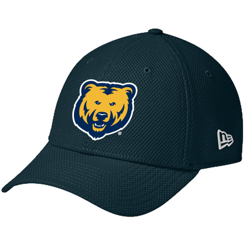  New Era Navy Diamond Era 39Thirty Stretch Fit Hat - UNC Bear Logo