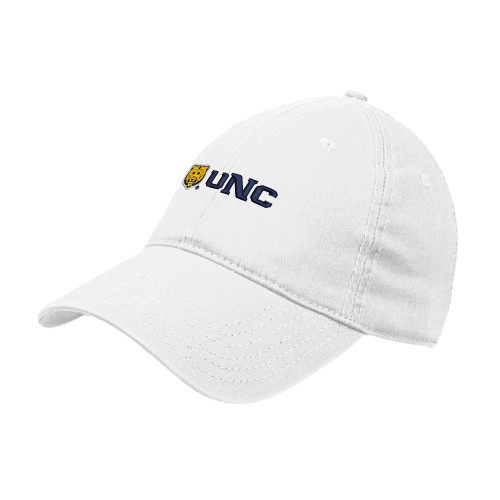  White Unstructured Adjustable Low Profile Hat - UNC Bears