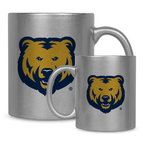  Full Color Silver Metallic Mug 11oz - UNC Bear Logo